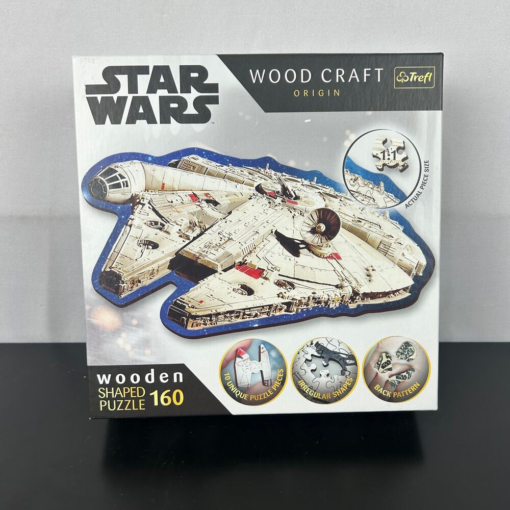Trefl Star Wars Wood Craft Origin Wooden 160 Piece Millennium Falcon Puzzle20189